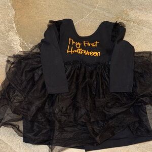 My First Halloween Black RuffleButts Tutu Dress